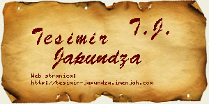 Tešimir Japundža vizit kartica